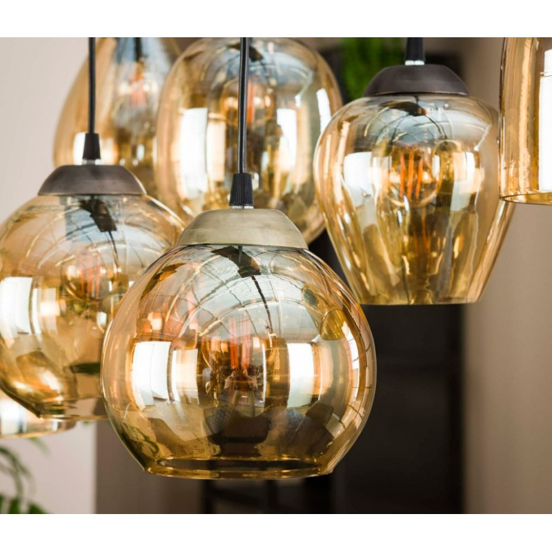 ZI Hanging lamp 4+3L mix gold